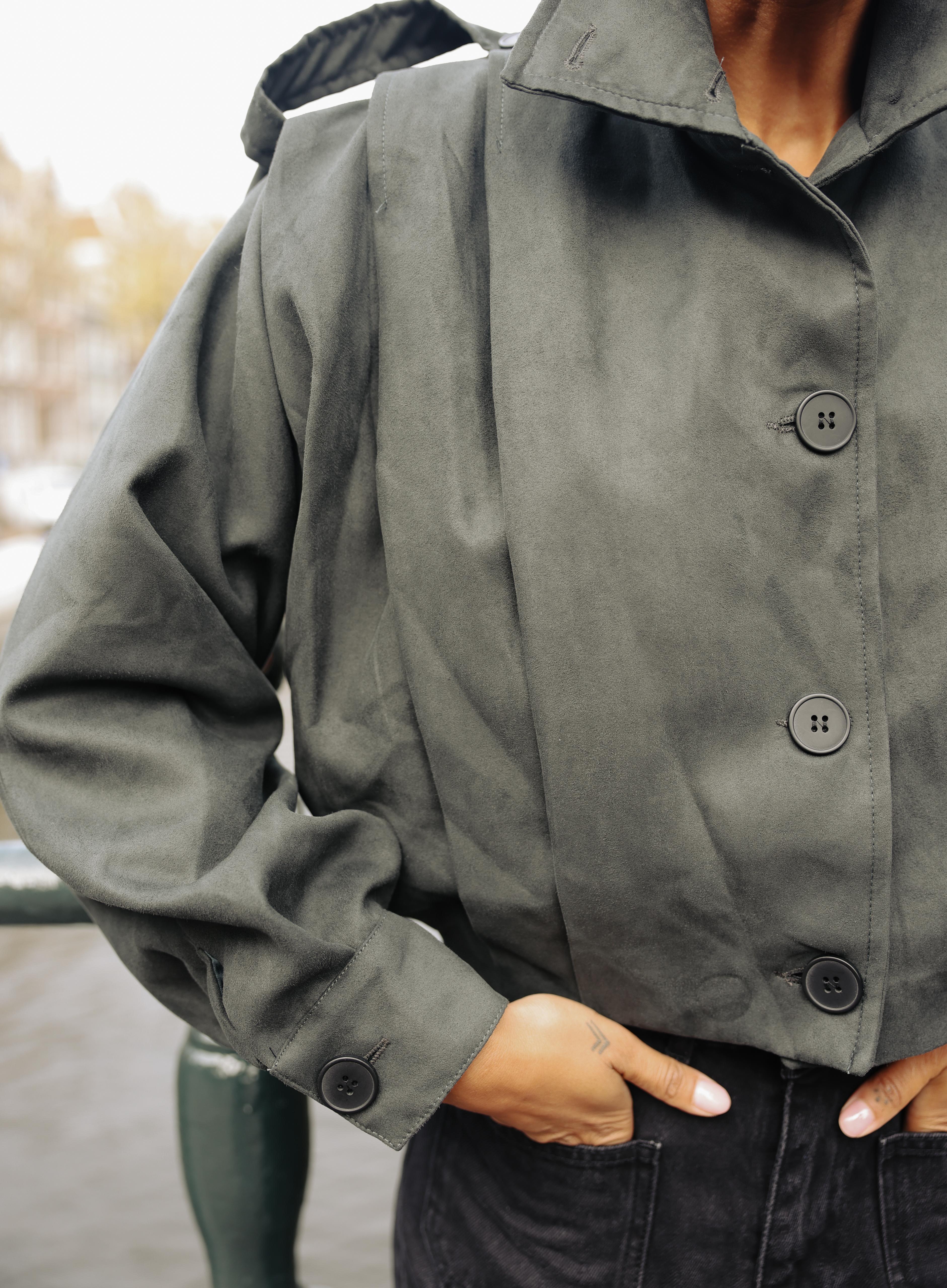 Cropped trench Olive