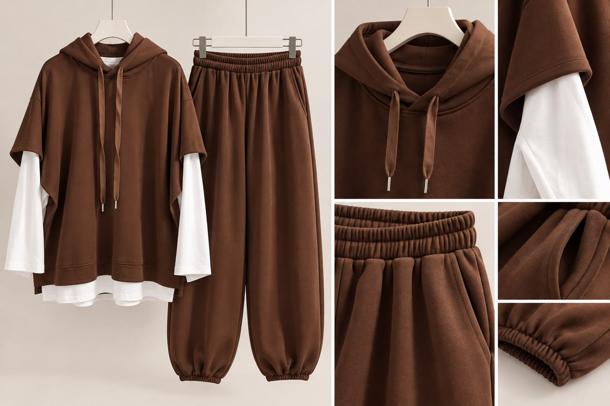 3 Piece comfy set Brown