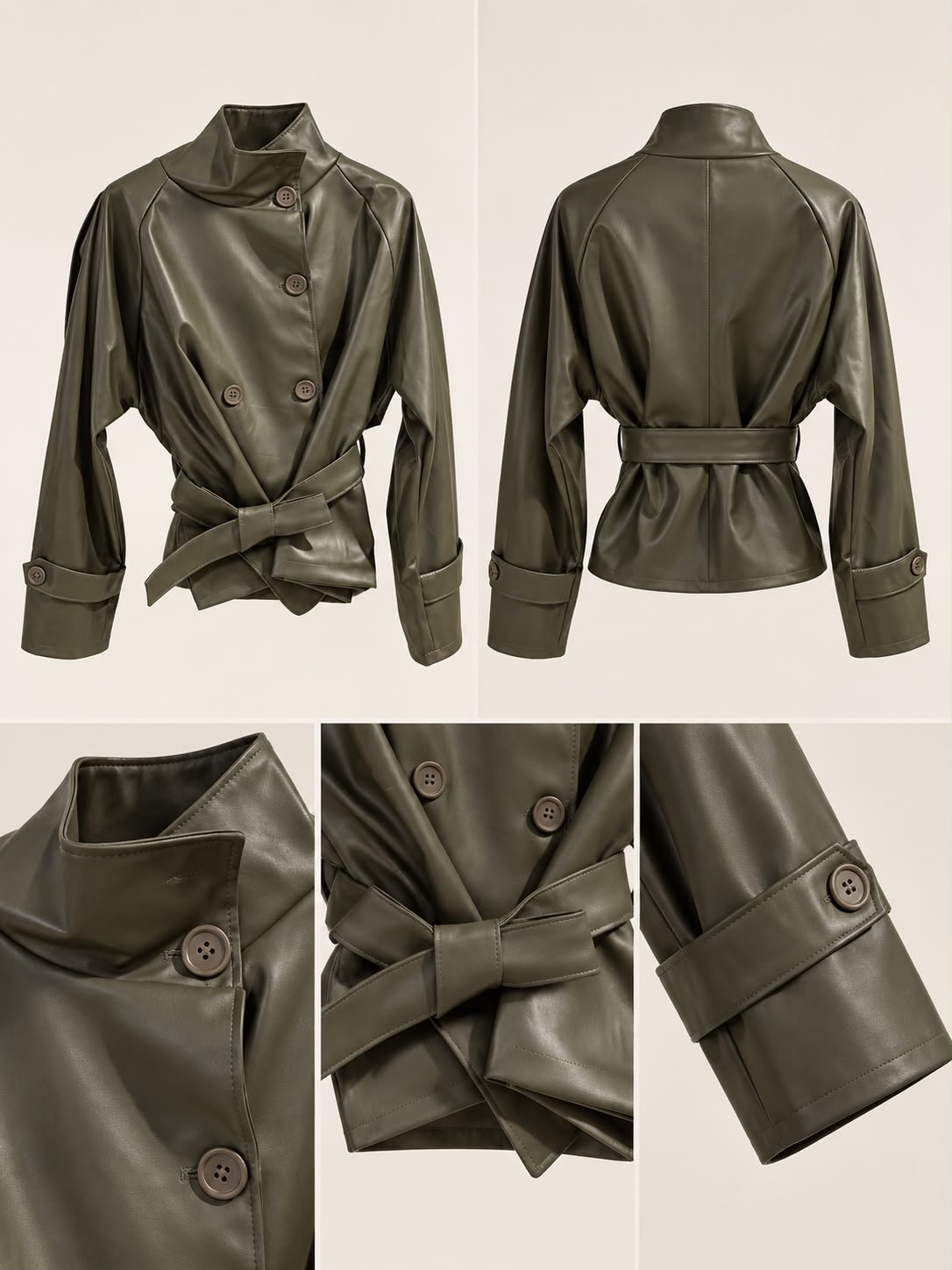 Leather Jacket Green