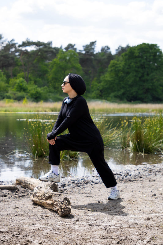 Aiserose Activewear Jogger set Black