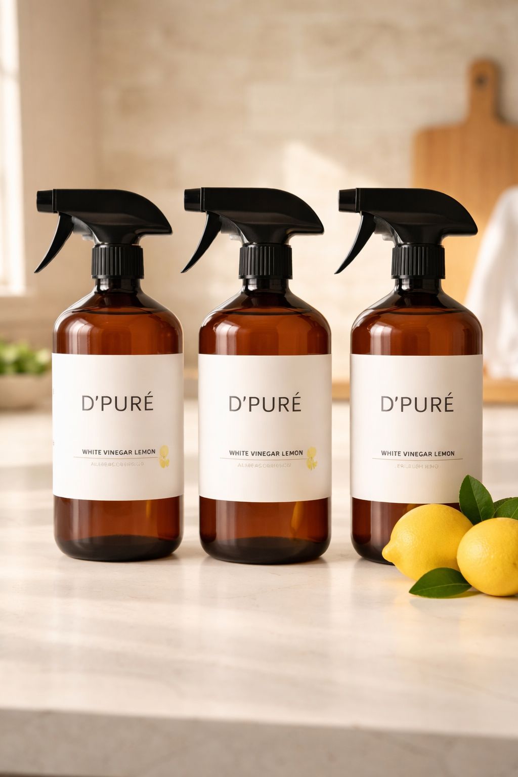 D’pure Vinegar Essentials Lemon – 3 Pack